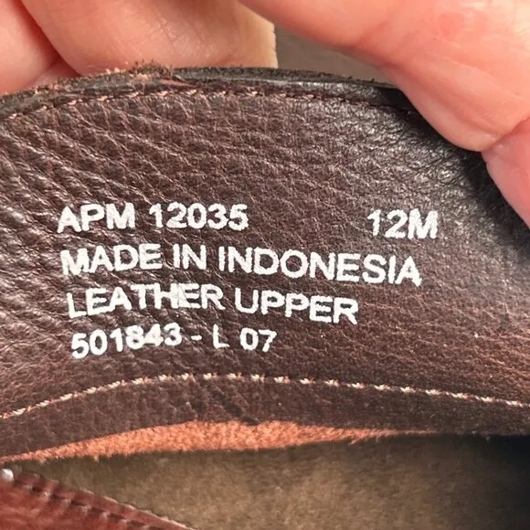 ROCKPORT Loafers Comfort Shoe Mens 12M Soft Brown Leather Moc Toe Dress Work