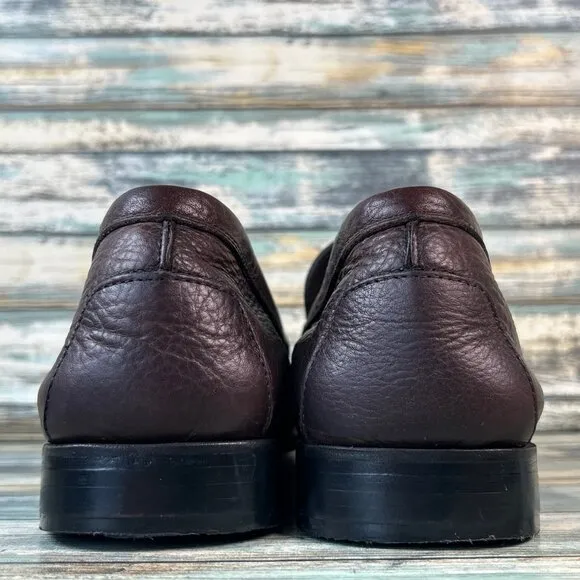 ROCKPORT Loafers Comfort Shoe Mens 12M Soft Brown Leather Moc Toe Dress Work