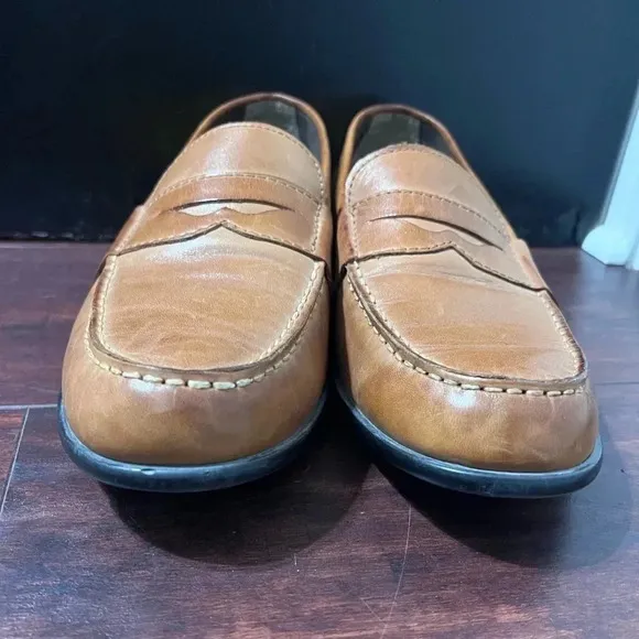 Rockport M76445 Mens Size 10M Shoes Trutech Brown Penny Loafers Walkability