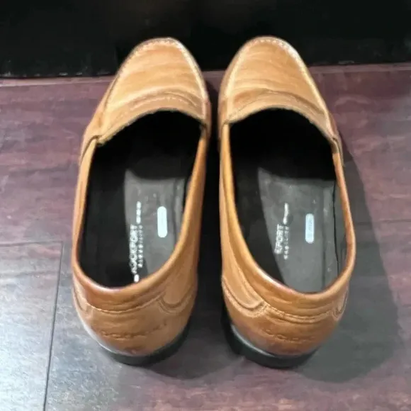 Rockport M76445 Mens Size 10M Shoes Trutech Brown Penny Loafers Walkability
