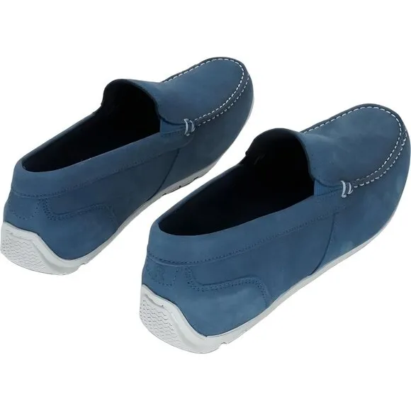 Rockport Men's Denim Blue Warner Venetian Loafer, Size 7 Wide
