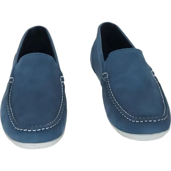 Rockport Men's Denim Blue Warner Venetian Loafer, Size 7 Wide