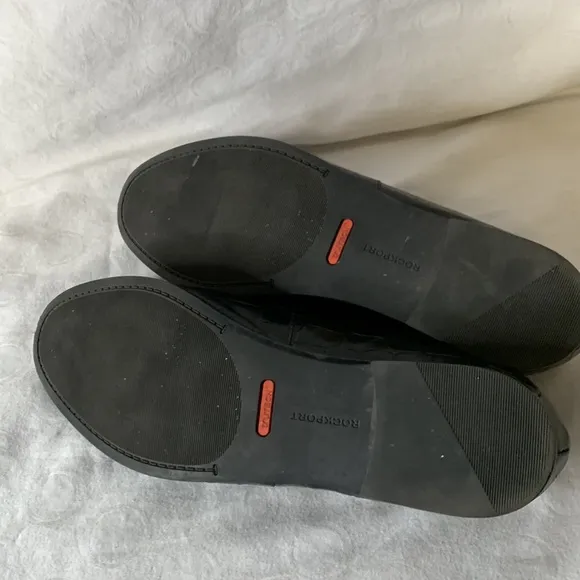 Rockport Womens Perpetua Penny Loafers Faux Croc Black