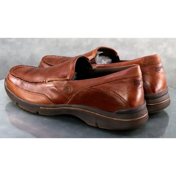 Rockport XCS Men's Casual Loafers Shoes Size 13 Leather Brown APM78838