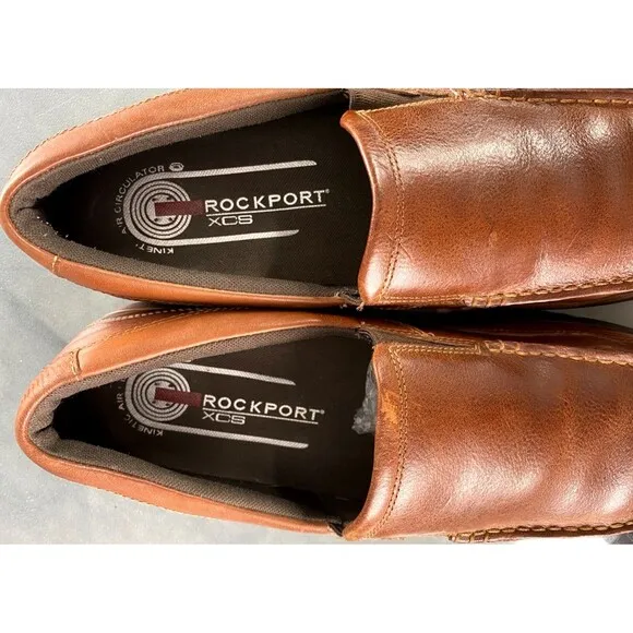 Rockport XCS Men's Casual Loafers Shoes Size 13 Leather Brown APM78838