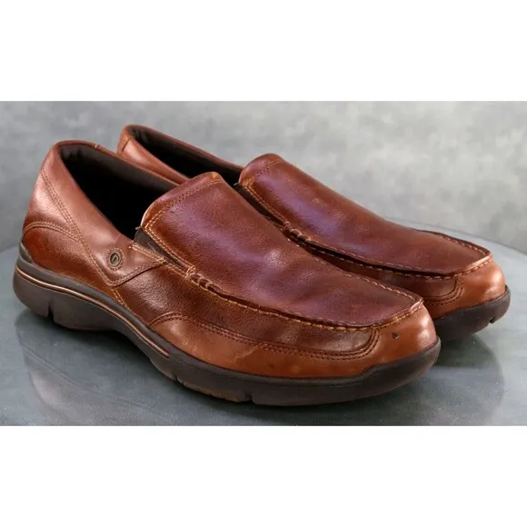 Rockport XCS Men's Casual Loafers Shoes Size 13 Leather Brown APM78838