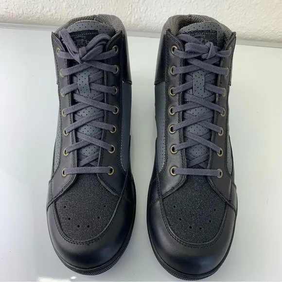 ROLAND Sands Fresno CE WP biker Waterproof Shoes Boots Black Gray 9 New