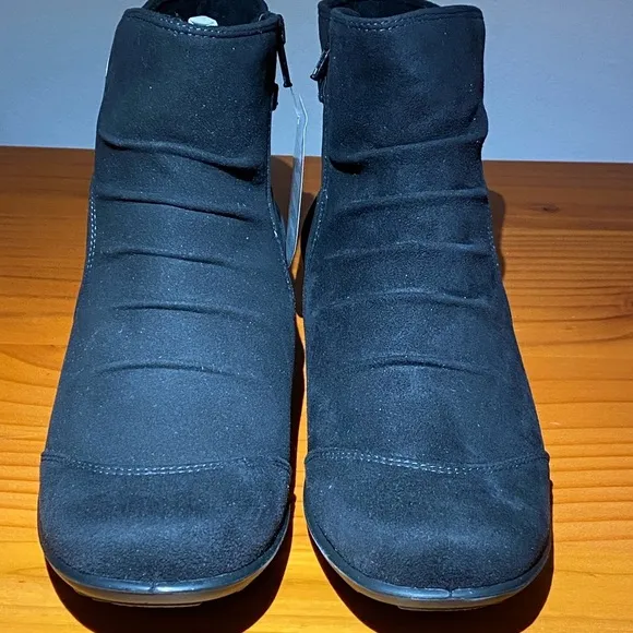 Romika Citytex 121 black leather waterproof suede ankle boots size 8