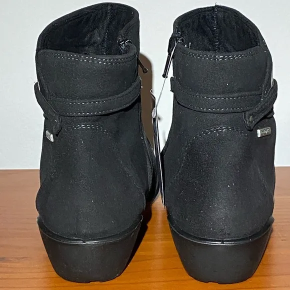 Romika Citytex 121 black leather waterproof suede ankle boots size 8