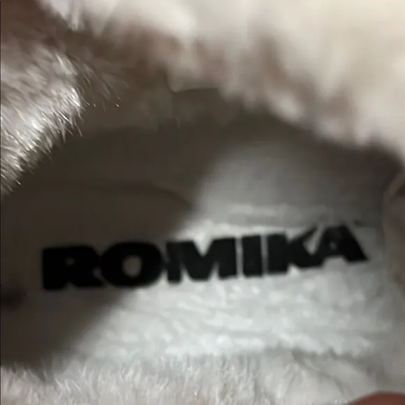 Romika Helsinki 01 Waterproof Womens  Fleece boots Olive Green 36/6 side zip Y2K