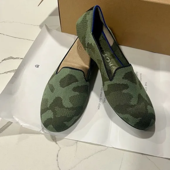 Rothy, Camouflage Slip-On Loafers, Size 7.5