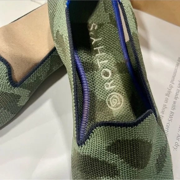 Rothy, Camouflage Slip-On Loafers, Size 7.5
