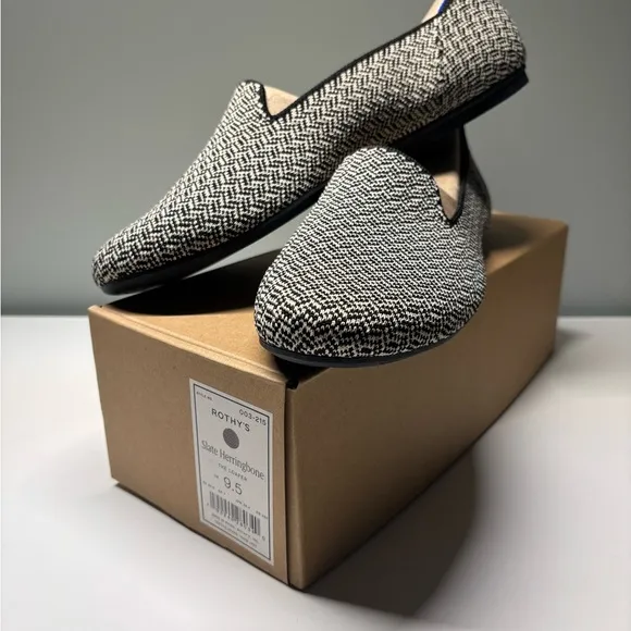 Rothy’s 9.5 Women’s Slate Herringbone Almond Loafers