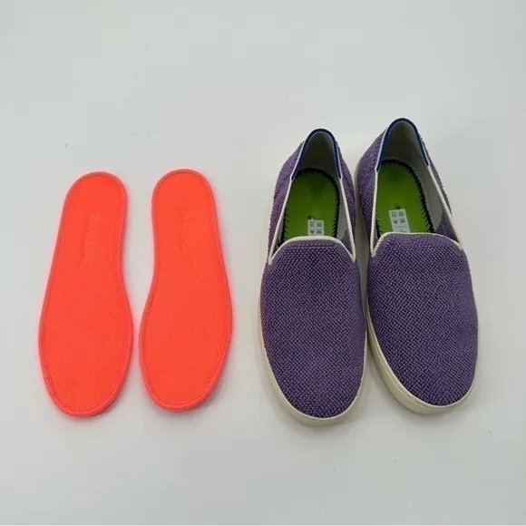 Rothy’s Amethyst Terry Slip On Sneakers Size 8.5