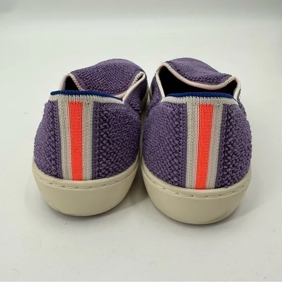 Rothy’s Amethyst Terry Slip On Sneakers Size 8.5