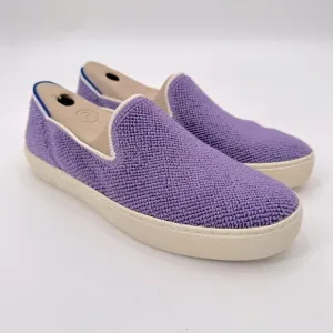 Rothy’s Amethyst Terry Slip On Sneakers Size 8.5