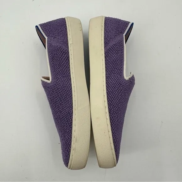 Rothy’s Amethyst Terry Slip On Sneakers Size 8.5