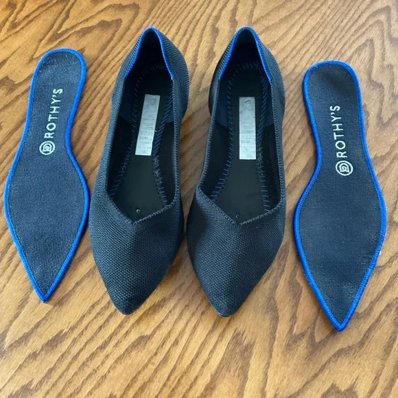 Rothy’s Black Flats, Women’s Sz 10