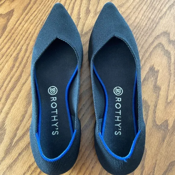 Rothy’s Black Flats, Women’s Sz 10