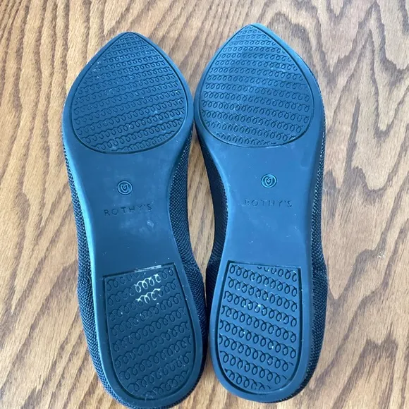 Rothy’s Black Flats, Women’s Sz 10