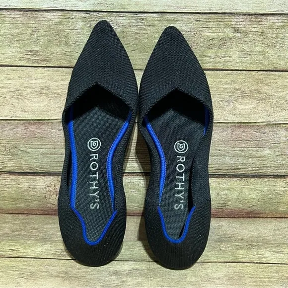 Rothy’s Black Pointed Toe Flats