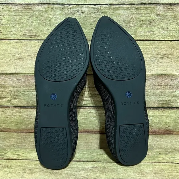 Rothy’s Black Pointed Toe Flats