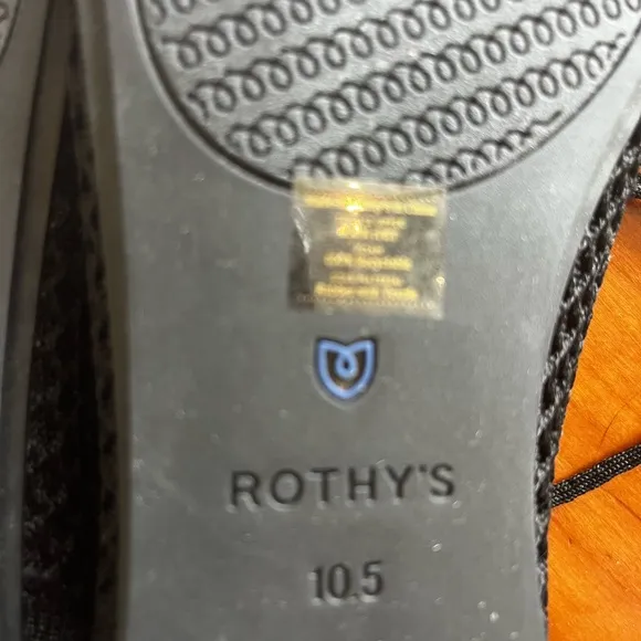Rothy’s Black Pointed-Toe Lace-Up Flats - Size 10.5