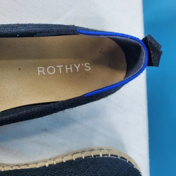 ROTHY'S black woven espadrilles 8