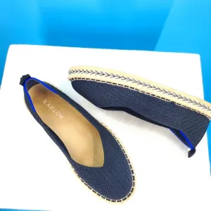 ROTHY'S black woven espadrilles 8