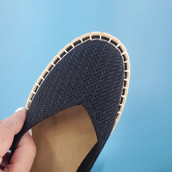 ROTHY'S black woven espadrilles 8