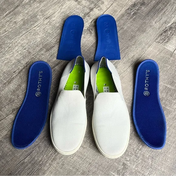 Rothy's Bright White Slip On Sneakers