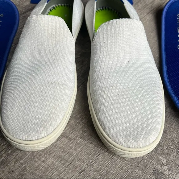 Rothy's Bright White Slip On Sneakers
