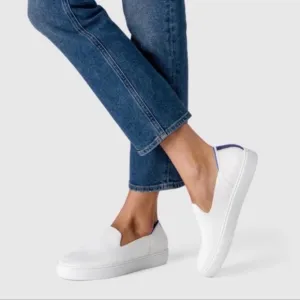 Rothy's Bright White Slip On Sneakers