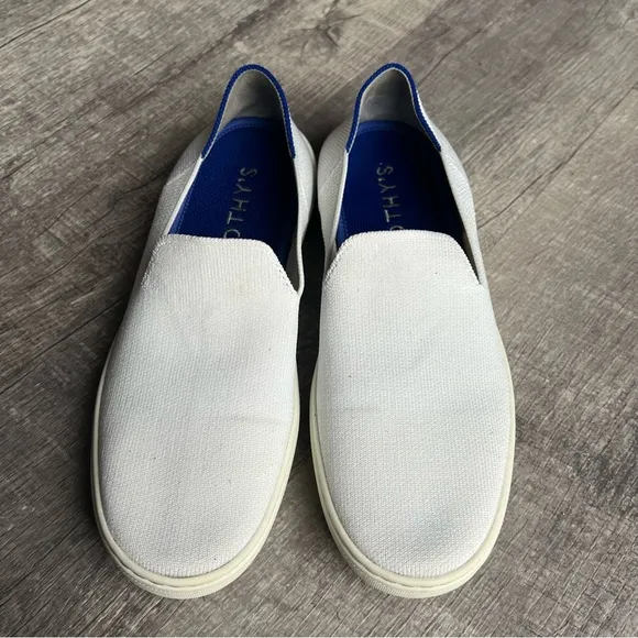 Rothy's Bright White Slip On Sneakers