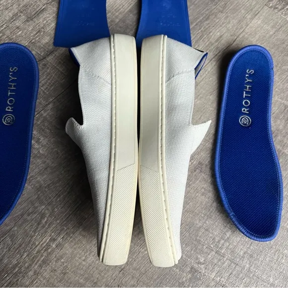 Rothy's Bright White Slip On Sneakers