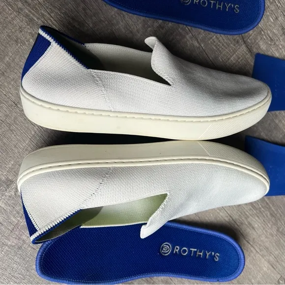 Rothy's Bright White Slip On Sneakers