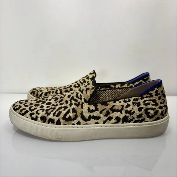 Rothy’s Camo Cat Print Slip On Sneakers Size 9.5