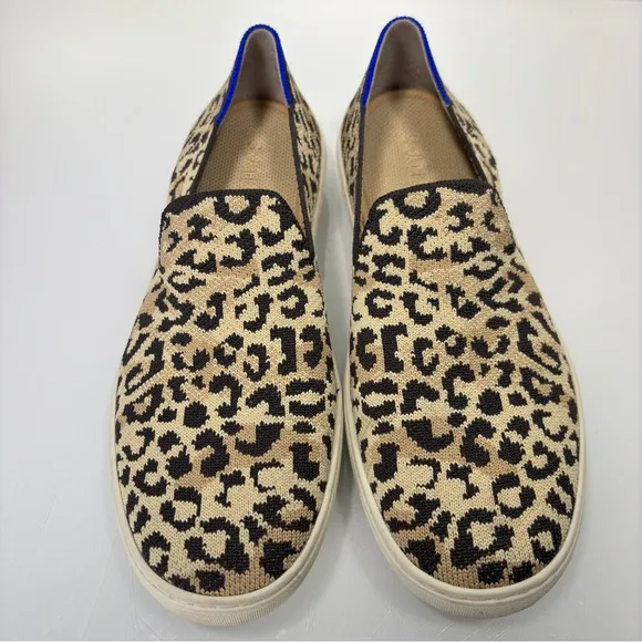 Rothy’s Camo Cat Print Slip On Sneakers Size 9.5
