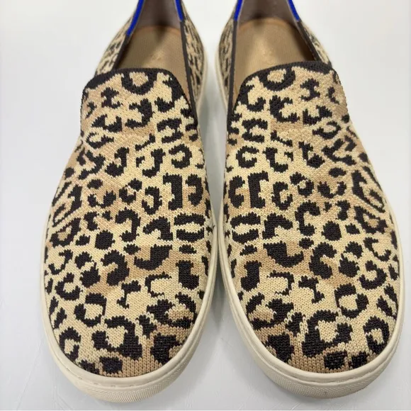 Rothy’s Camo Cat Print Slip On Sneakers Size 9.5