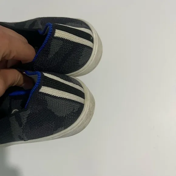 Rothys CAMO gray slip on sneakers size 6.5