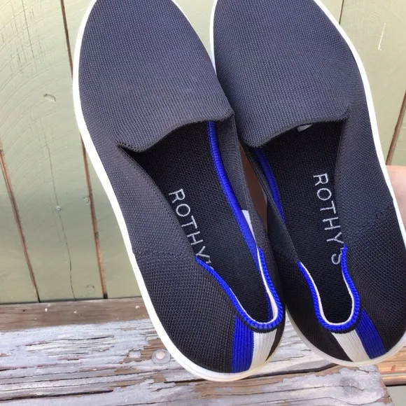 ROTHY'S Classic Black Slip On The Sneakers US 9.5