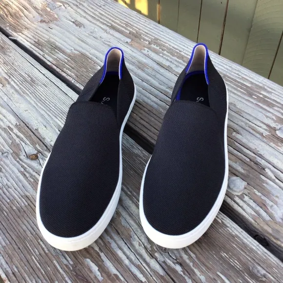 ROTHY'S Classic Black Slip On The Sneakers US 9.5