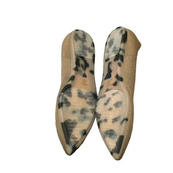 ROTHY'S Comfy Pointed-Toe Knit Upper Slip-on Flats In Portobello Size 10 NWOB