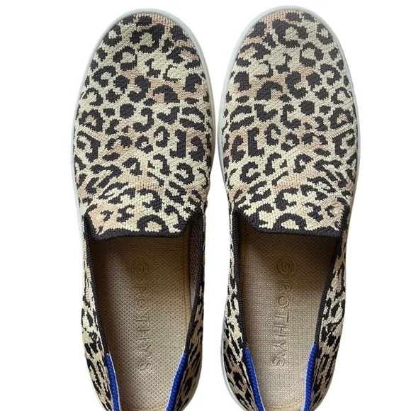 Rothy's Desert Camo Cat The Sneaker Size 10 slip-on animal print comfort flats