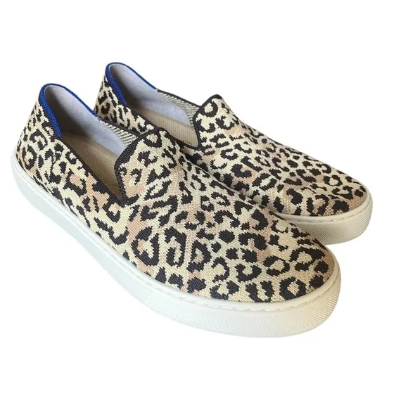 Rothy's Desert Camo Cat The Sneaker Size 10 slip-on animal print comfort flats