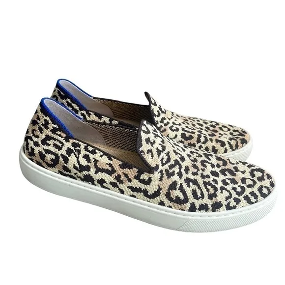 Rothy's Desert Camo Cat The Sneaker Size 10 slip-on animal print comfort flats