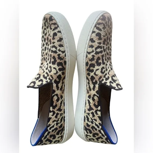 Rothy's Desert Camo Cat The Sneaker Size 10 slip-on animal print comfort flats