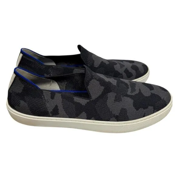 ROTHY'S Gray Camouflage Slip On Sneakers &quot;The Sneaker&quot; Women’s Size 10.5
