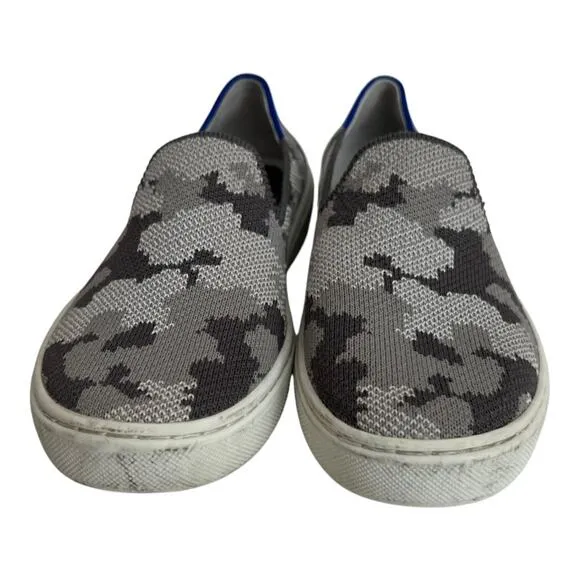 Rothy's Grey Camo Slip On Sneakers Size Kids 13