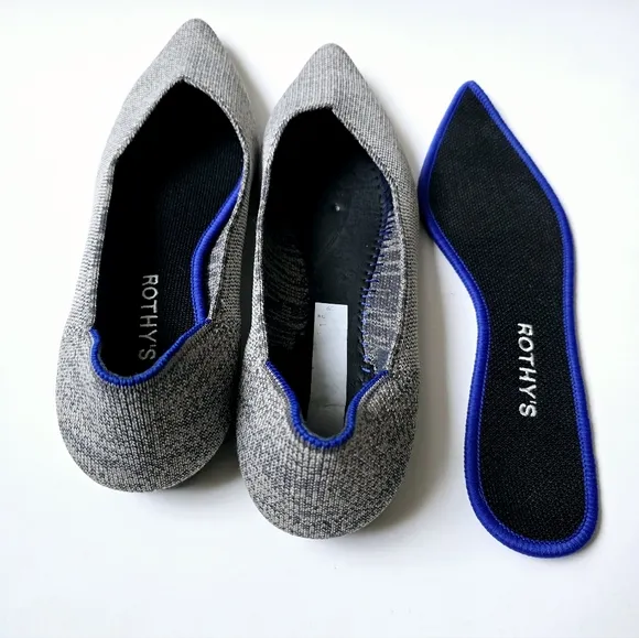 ROTHY’S Heathered Gray Flats Size 9.5